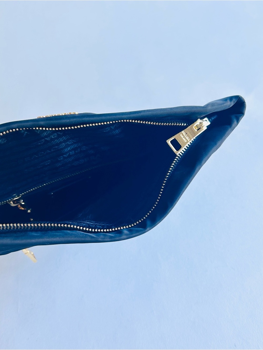 Prada Black Nylon Fold-Over Clutch - Picture 10 of 13